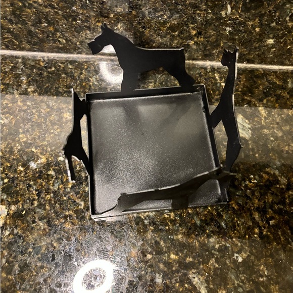 Black Schnauzer Metal Candle Holder - Picture 6 of 6